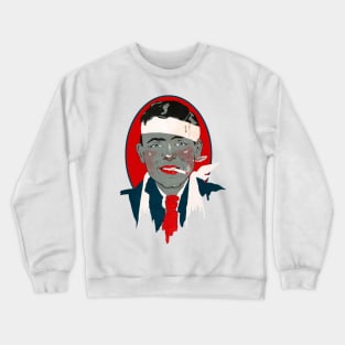 Wounded man smoking Crewneck Sweatshirt